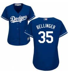 Women's Majestic Los Angeles Dodgers #35 Cody Bellinger Authentic Royal Blue Alternate Cool Base MLB Jersey