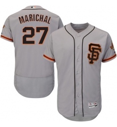 Men's Majestic San Francisco Giants #27 Juan Marichal Grey Alternate Flex Base Authentic Collection MLB Jersey