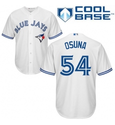 Youth Majestic Toronto Blue Jays #54 Roberto Osuna Replica White Home MLB Jersey