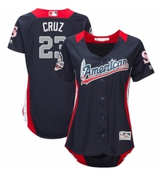Women's Majestic Seattle Mariners #23 Nelson Cruz Game Navy Blue American League 2018 MLB All-Star MLB Jersey