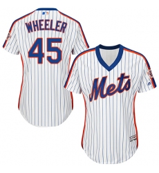 Women's Majestic New York Mets #45 Zack Wheeler Authentic White Alternate Cool Base MLB Jersey