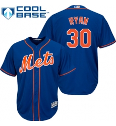 Youth Majestic New York Mets #30 Nolan Ryan Authentic Royal Blue Alternate Home Cool Base MLB Jersey