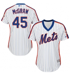 Women's Majestic New York Mets #45 Tug McGraw Authentic White Alternate Cool Base MLB Jersey