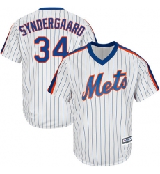 Youth Majestic New York Mets #34 Noah Syndergaard Replica White Alternate Cool Base MLB Jersey
