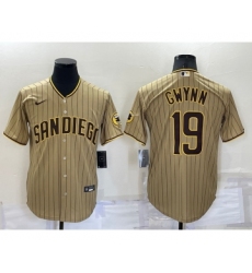 Men's San Diego Padres #19 Tony Gwynn Gray Stitched MLB Cool Base Nike Jersey