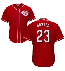 Youth Majestic Cincinnati Reds #23 Adam Duvall Replica Red Alternate Cool Base MLB Jersey