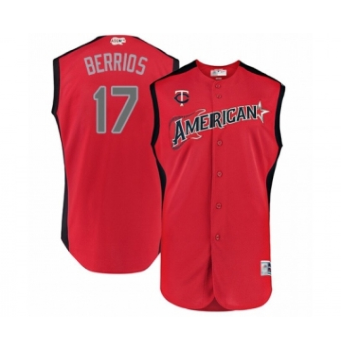 Youth Minnesota Twins #17 Jose Berrios Authentic Red American League 2019 Baseball All-Star Jersey