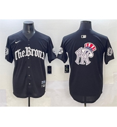 Mens New York Yankees Team Big Logo Black 'Gothic Legacy Edition' Vapor Premier Limited Stitched Baseball Jersey