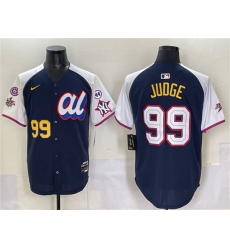 Men's American League #99 Aaron Judge Navy Alternate 2025 All-Star With Edition Limited Stitched Baseball Jersey
