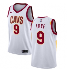 Men's Nike Cleveland Cavaliers #9 Channing Frye Swingman White NBA Jersey - Association Edition