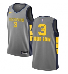 Women's Nike Memphis Grizzlies #3 Shareef Abdur-Rahim Swingman Gray NBA Jersey - City Edition