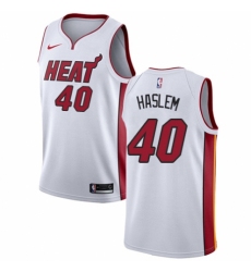 Youth Nike Miami Heat #40 Udonis Haslem Swingman NBA Jersey - Association Edition