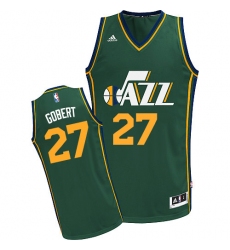 Men's Adidas Utah Jazz #27 Rudy Gobert Swingman Green Alternate NBA Jersey