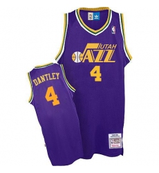 Men's Adidas Utah Jazz #4 Adrian Dantley Authentic Purple Throwback NBA Jersey