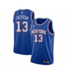Youth New York Knicks #13 Mark Jackson Swingman Blue Basketball Jersey - Statement Edition