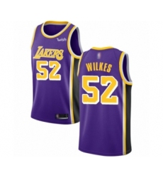 Women's Los Angeles Lakers #52 Jamaal Wilkes Authentic Purple Basketball Jerseys - Icon Edition