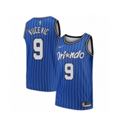 Women's Orlando Magic #9 Nikola Vucevic Swingman Blue Hardwood Classics Basketball Jersey