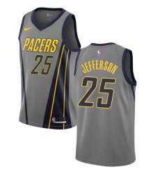 Women's Nike Indiana Pacers #25 Al Jefferson Swingman Gray NBA Jersey - City Edition
