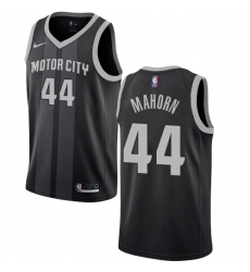 Women's Nike Detroit Pistons #44 Rick Mahorn Swingman Black NBA Jersey - City Edition