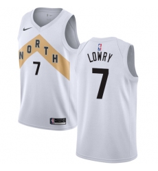 Youth Nike Toronto Raptors #7 Kyle Lowry Swingman White NBA Jersey - City Edition