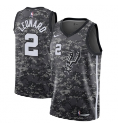 Youth Nike San Antonio Spurs #2 Kawhi Leonard Swingman Camo NBA Jersey - City Edition