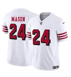 Men's San Francisco 49ers #24 Jordan Mason New White 2023 F.U.S.E. Football Stitched Jersey