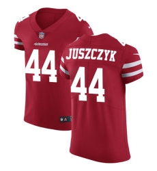 Men's Nike San Francisco 49ers #44 Kyle Juszczyk Red Team Color Vapor Untouchable Elite Player NFL Jersey