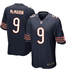 Men's Nike Chicago Bears #9 Jim McMahon Game Navy Blue Team Color NFL Jersey
