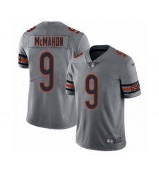 Women's Chicago Bears #9 Jim McMahon Limited Silver Inverted Legend Football Jersey