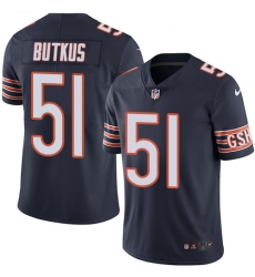 Youth Nike Chicago Bears #51 Dick Butkus Navy Blue Team Color Vapor Untouchable Limited Player NFL Jersey