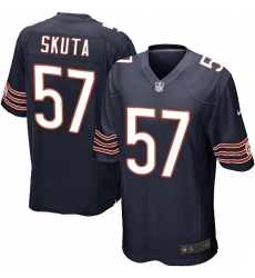 Men's Nike Chicago Bears #57 Dan Skuta Game Navy Blue Team Color NFL Jersey