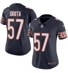 Women's Nike Chicago Bears #57 Dan Skuta Elite Navy Blue Team Color NFL Jersey