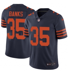 Youth Nike Chicago Bears #35 Johnthan Banks Navy Blue Alternate Vapor Untouchable Limited Player NFL Jersey