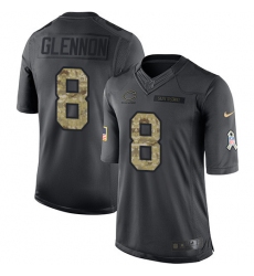 Youth Nike Chicago Bears #8 Mike Glennon Limited Black 2016 Salute to Service NFL Jersey