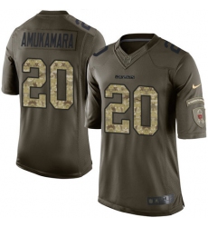 Men's Nike Chicago Bears #20 Prince Amukamara Elite Green Salute to Service NFL Jersey