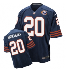 Men's Nike Chicago Bears #20 Prince Amukamara Elite Navy Blue Throwback NFL Jersey