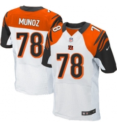Men's Nike Cincinnati Bengals #78 Anthony Munoz Elite White NFL Jersey