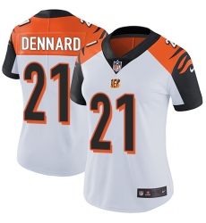 Women's Nike Cincinnati Bengals #21 Darqueze Dennard Elite White NFL Jersey