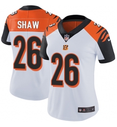 Women's Nike Cincinnati Bengals #26 Josh Shaw Elite White NFL Jersey