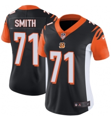 Women's Nike Cincinnati Bengals #71 Andre Smith Elite Black Team Color NFL Jersey