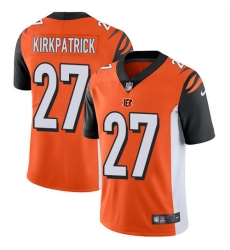 Men's Nike Cincinnati Bengals #27 Dre Kirkpatrick Vapor Untouchable Limited Orange Alternate NFL Jersey