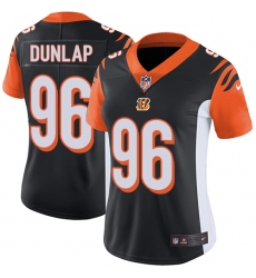 Women's Nike Cincinnati Bengals #96 Carlos Dunlap Elite Black Team Color NFL Jersey