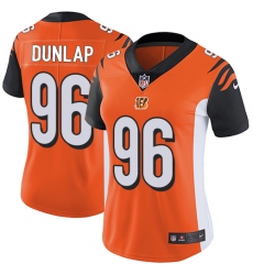 Women's Nike Cincinnati Bengals #96 Carlos Dunlap Elite Orange Alternate NFL Jersey