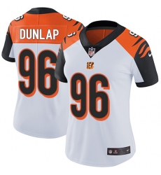 Women's Nike Cincinnati Bengals #96 Carlos Dunlap Elite White NFL Jersey