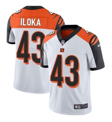 Youth Nike Cincinnati Bengals #43 George Iloka Elite White NFL Jersey