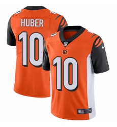 Men's Nike Cincinnati Bengals #10 Kevin Huber Vapor Untouchable Limited Orange Alternate NFL Jersey
