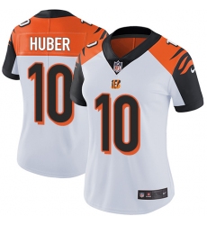 Women's Nike Cincinnati Bengals #10 Kevin Huber Elite White NFL Jersey