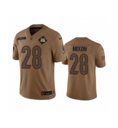 Men's Nike Cincinnati Bengals #28 Joe Mixon 2023 Brown Salute To Service Limited Football Stitched Jersey
