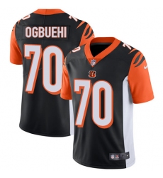 Youth Nike Cincinnati Bengals #70 Cedric Ogbuehi Elite Black Team Color NFL Jersey