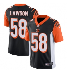 Youth Nike Cincinnati Bengals #58 Carl Lawson Elite Black Team Color NFL Jersey